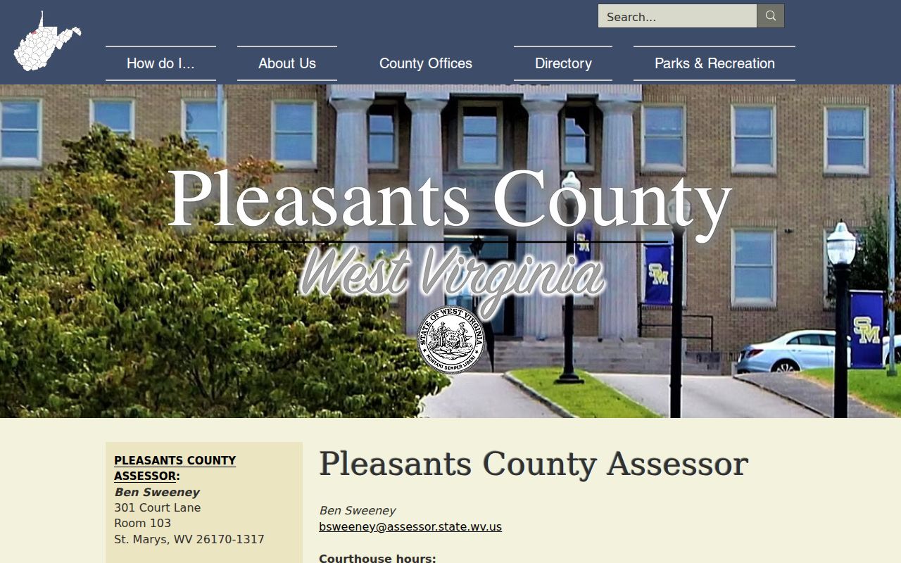 Pleasants County property value methods, assessment books, and review information